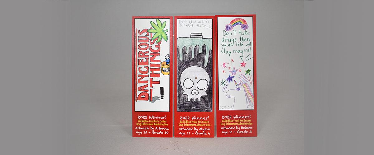 Red Ribbon Bookmarks DEA Museum